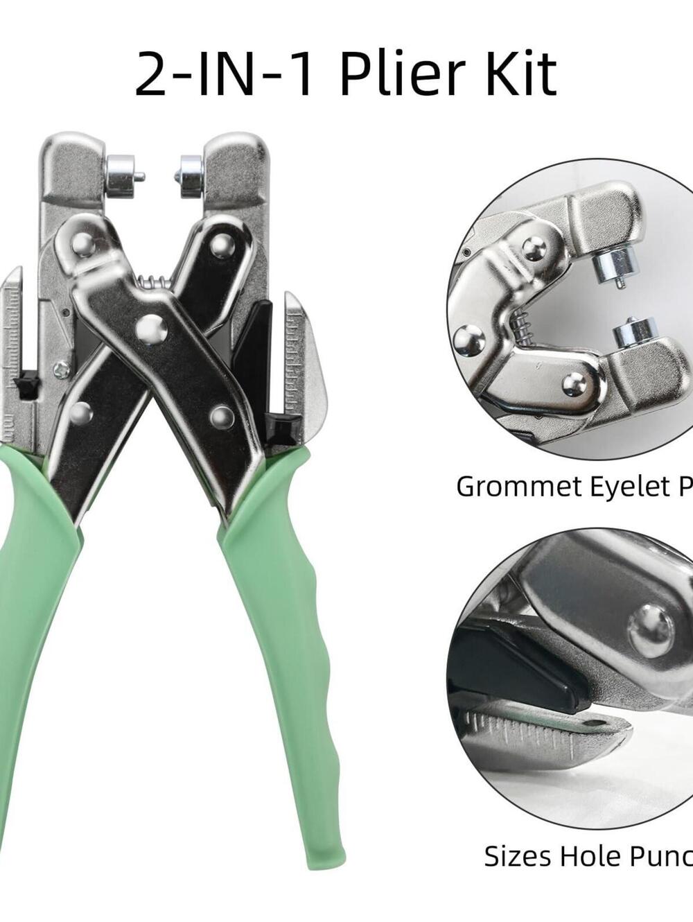 Grommet Tool Kit and Eyelet Hole Punch Plier / 3mm and 5mm / works well